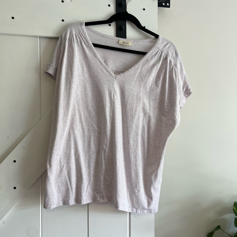 Light Lavender Short Sleeve top